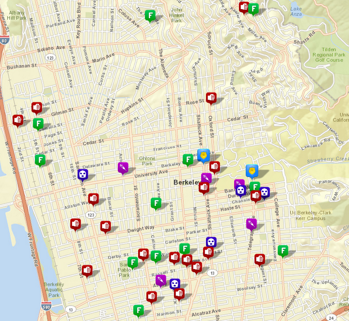 Berkeleyside Police Blotter Berkeley crime, April 1117