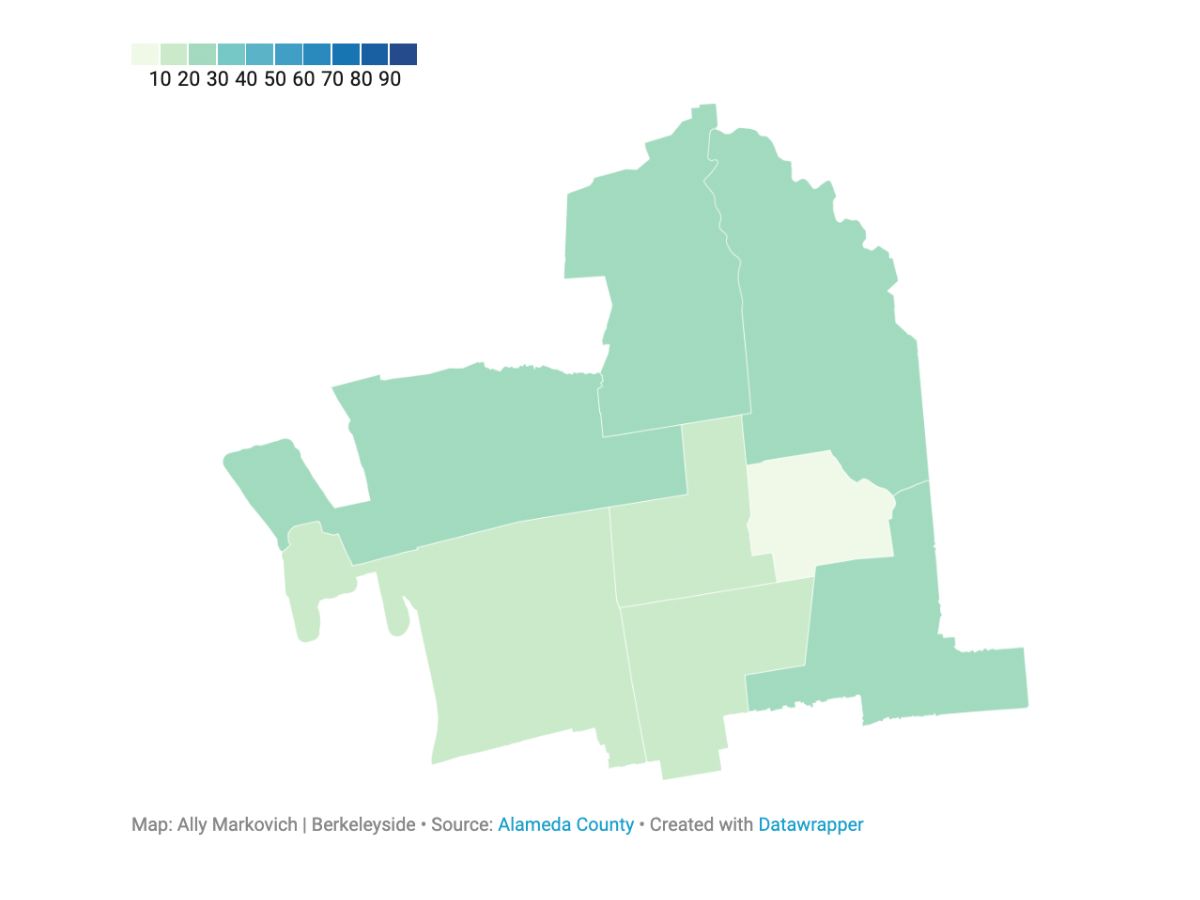 Map Berkeley voter turnout by neighborhood