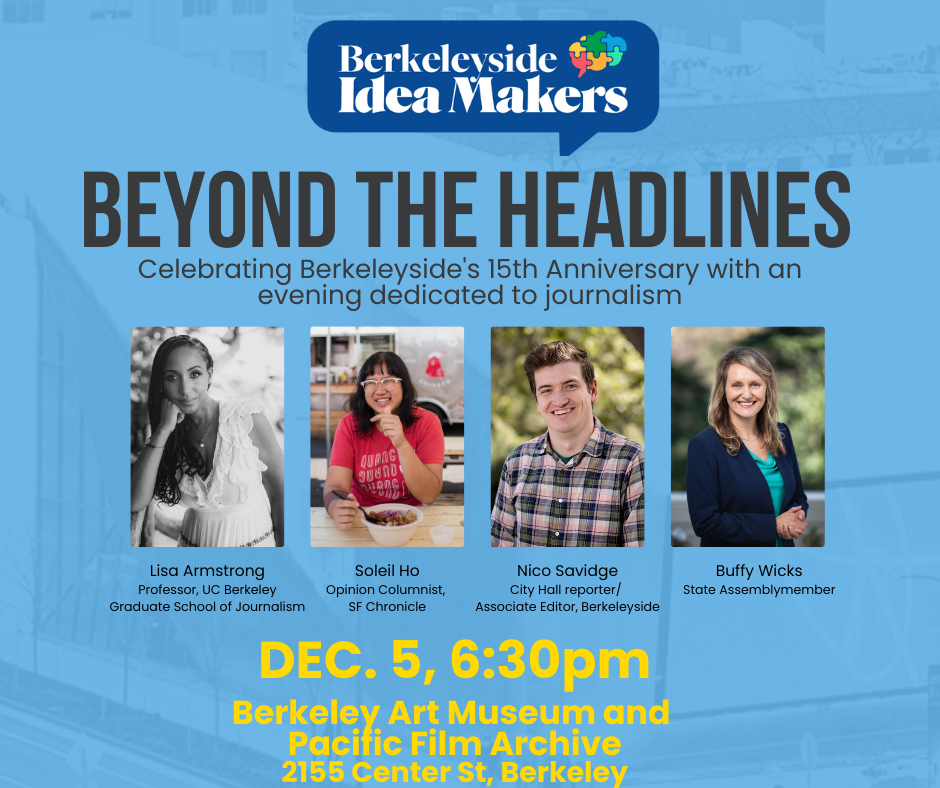At Berkeleyside Idea Makers Dec. 5: Journalism at a crossroads
