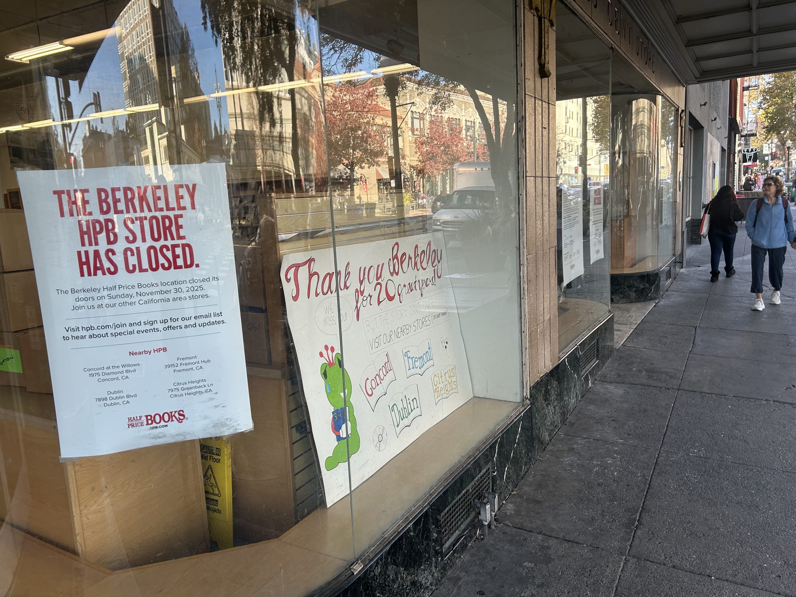 Half Price Books closes its downtown Berkeley store after 20 years