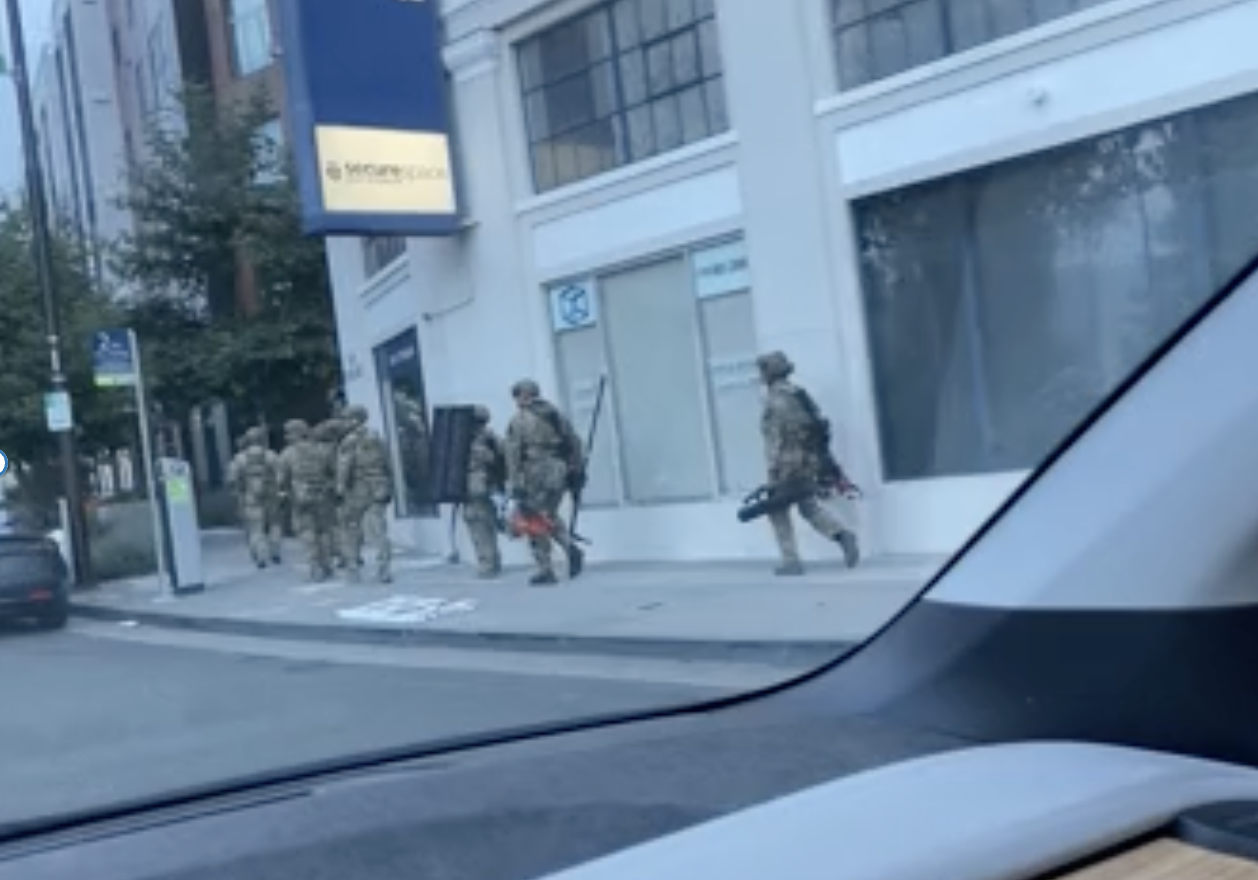 Armed cops in tactical gear on Berkeley's Shattuck Ave. were local deputies