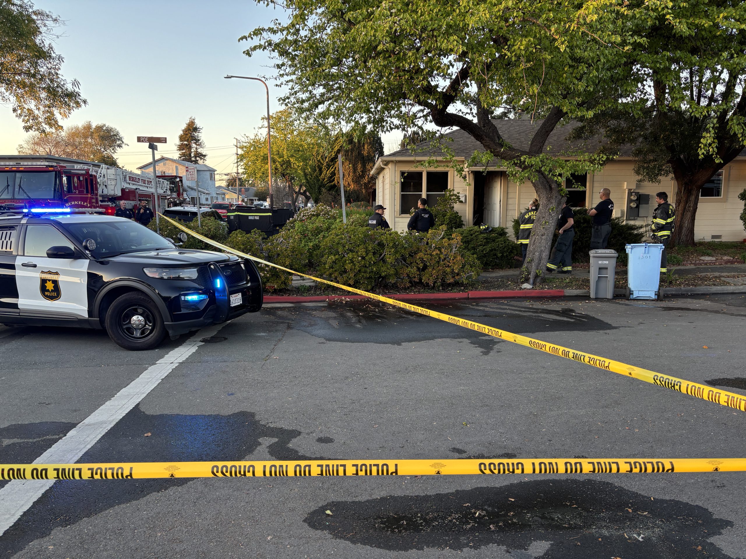 Woman dies in duplex fire in Berkeley's Poet's Corner